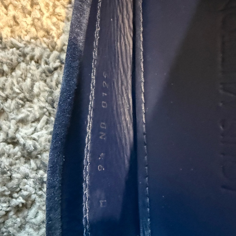 Louis Vuitton Navy Suede Loafers - Picture 5 of 5